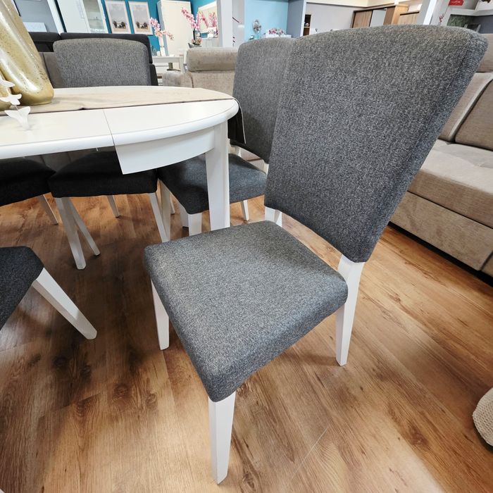 Piękny okrągły  stoł 100cm  i 6 krzeseł