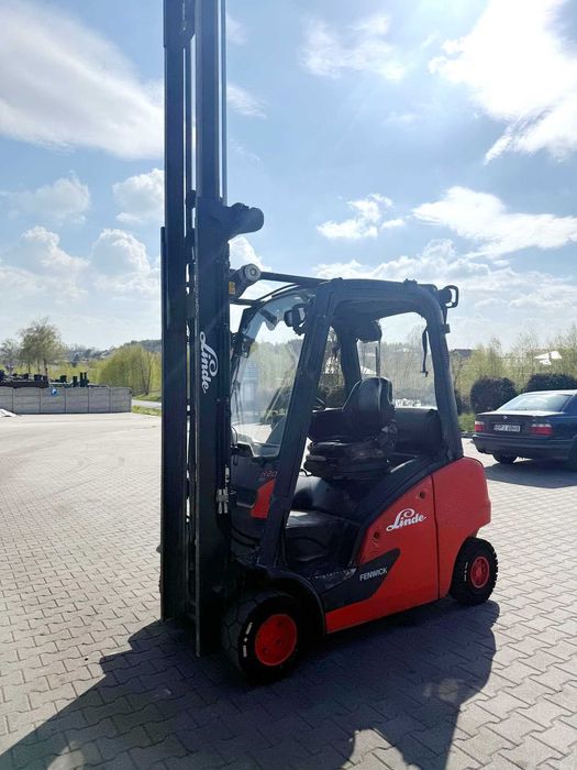 Вилковий навантажувач Linde H20T газ, Triplex 5.45 м, бічне зміщення, позиціонер вил, 2017 рік