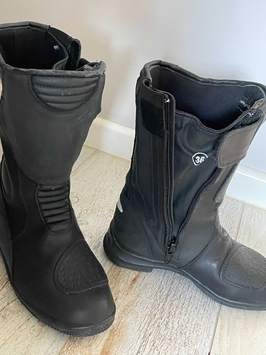 Buty damskie skórzane czarne rozm. 36