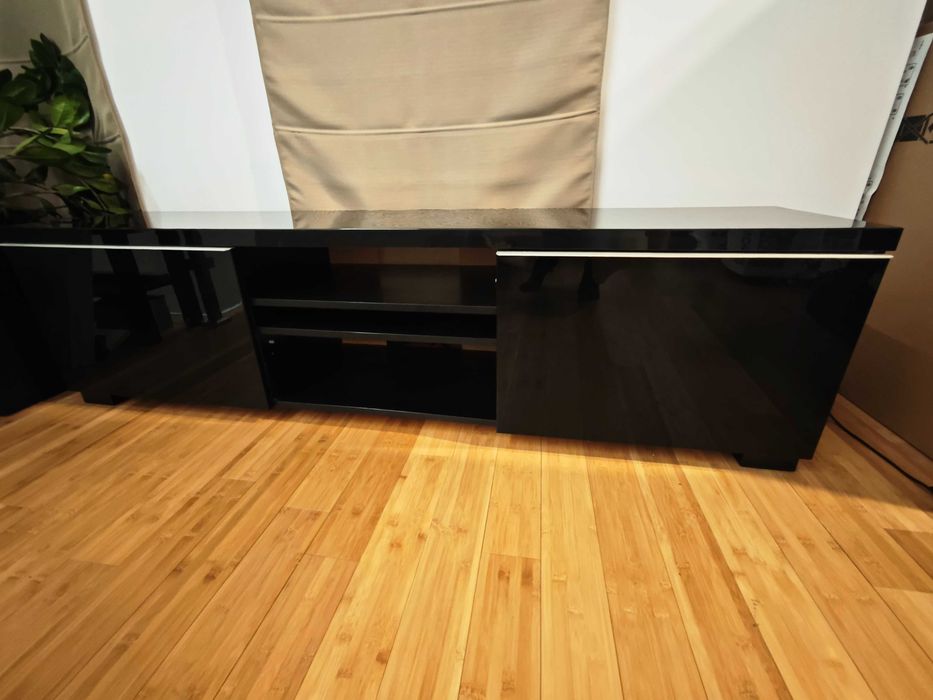 Szafka RTV IKEA BESTÅ, wysoki połysk, dwie szuflady – stan ok