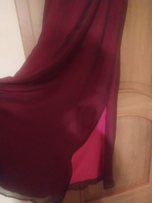 Elegancka wieczorowa długa sukienka L