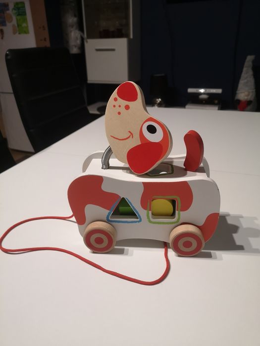 Zabawka piesek z klockami do wkładania