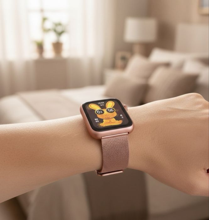 Smartwatch feminino 2 pulseiras - Android e iOS (iPhone)