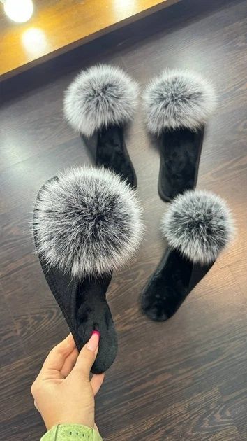 Тапочки з хутром