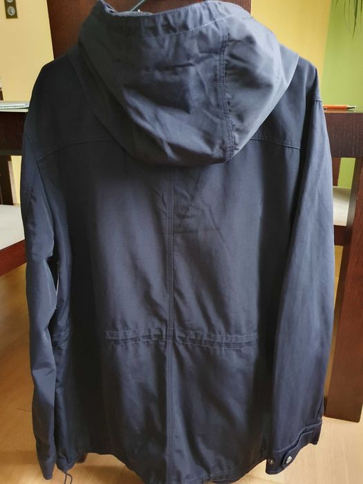 Kurtka męska, nowa, lekka parka Bugatchi z USA, granatowa, rozmiar L