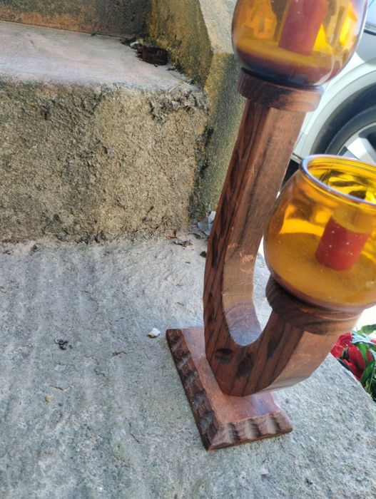 Castiçal de madeira