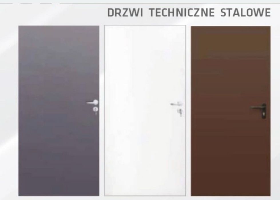 Drzwi techniczne stalowe