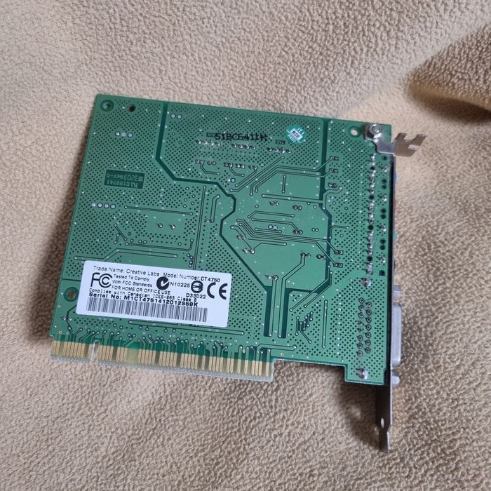 Karta dźwiękowa Creative Sound Blaster PCI 128 | CT4750 | CT5880 | Retro PC