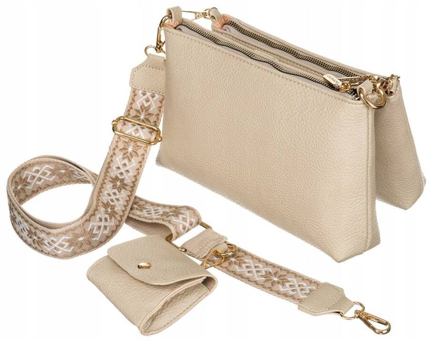 dwuczęściowa listonoszka damska z portmonetką - rovicky