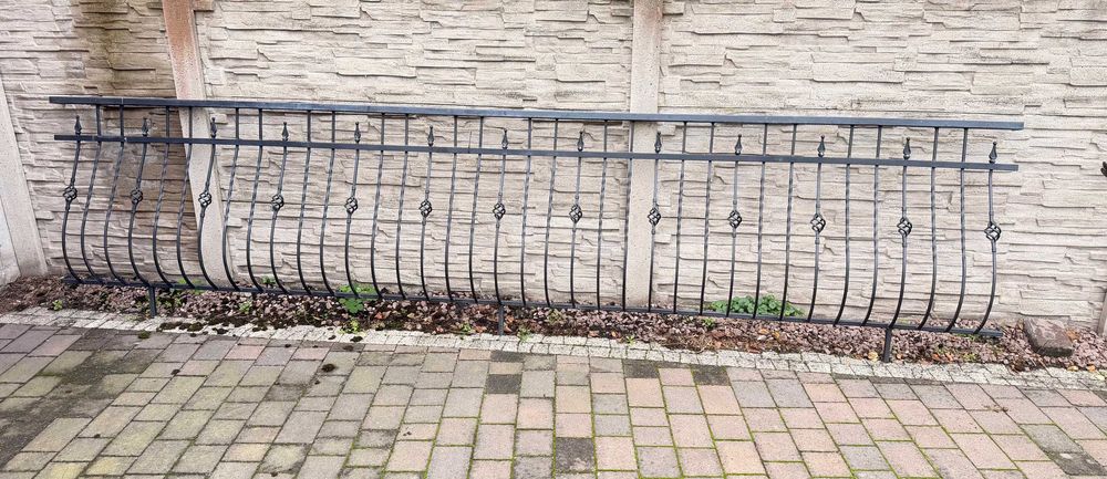 Balustrada ocynk czarna balkon plus schody