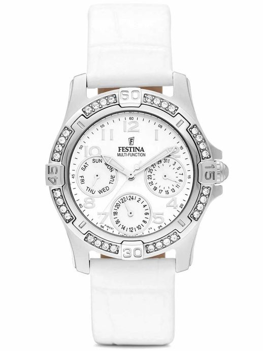 Zegarek Festina TREND chronograph Cyrkonie F16021 Sport Multifunction