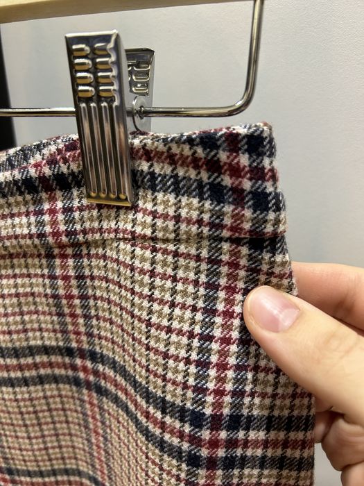 Вінтажна спідниця Gant у клітинку вовняна