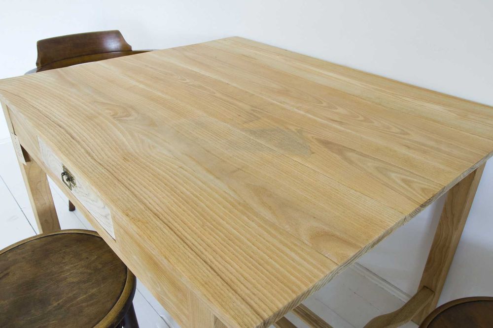 Stary stół biurko drewniane vintage retro styl skandynawski