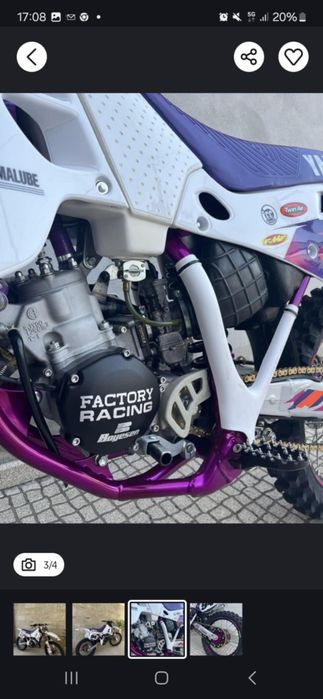 YZ 125 ÚNICA Restaurada troco ktm husqvarna