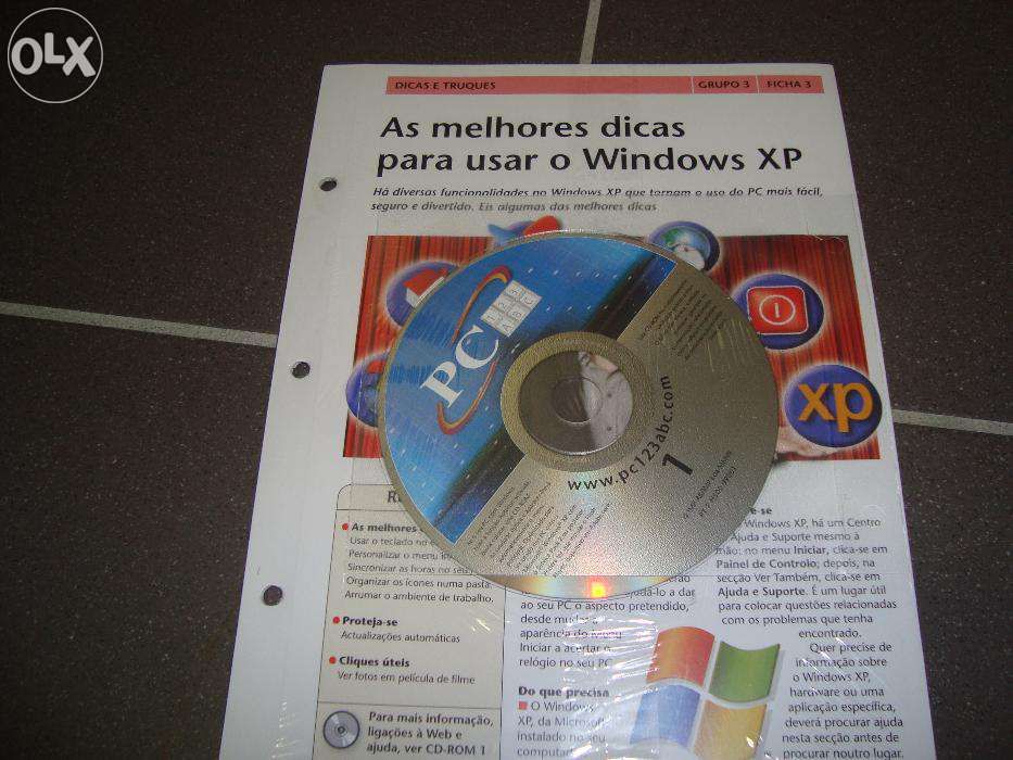 Três CD e manuais c/ truques e dicas para o seu PC