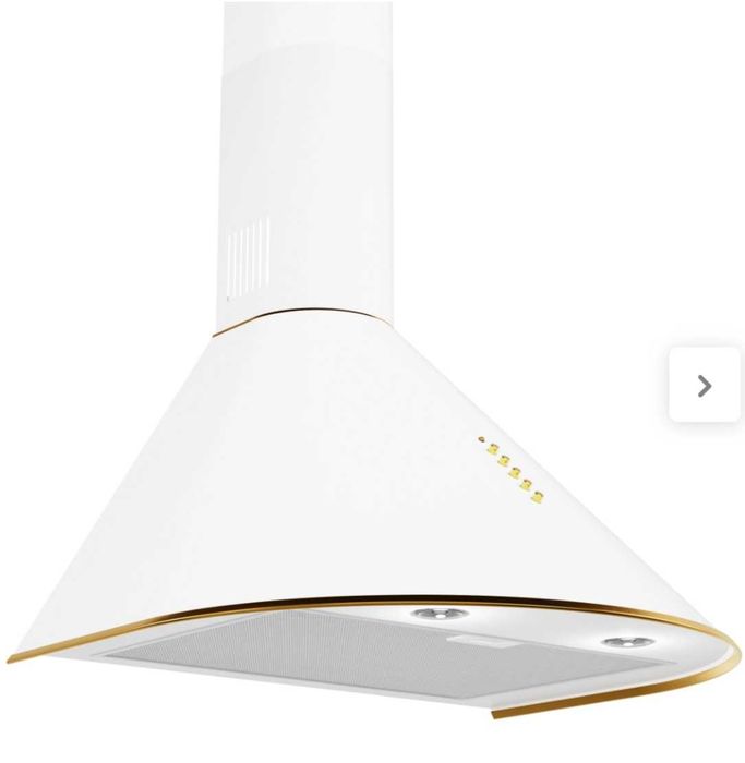 Pochłaniacz biały Okap kominowy WK-4 Dandys 60 cm biały/złoty Akpo