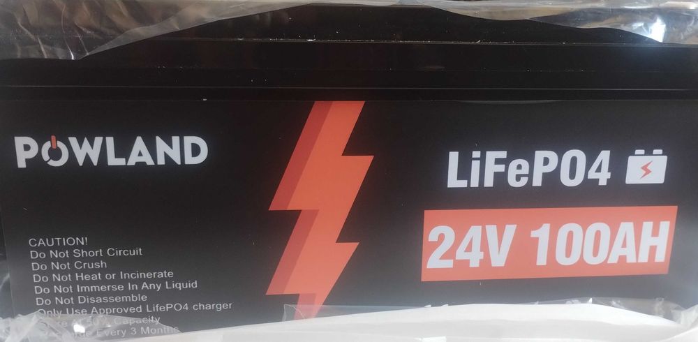 Продам новий LifePo4 акумулятор POWLAND 24V 100AH ( виробник завод Easun)
