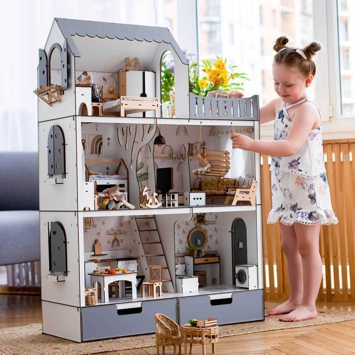 Ляльковий будинок Люкс Еко будинок для Барбі Лол кукольный дом