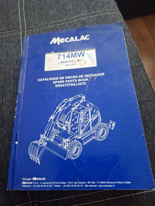 Katalog cześci i schematy  macalac mw 714