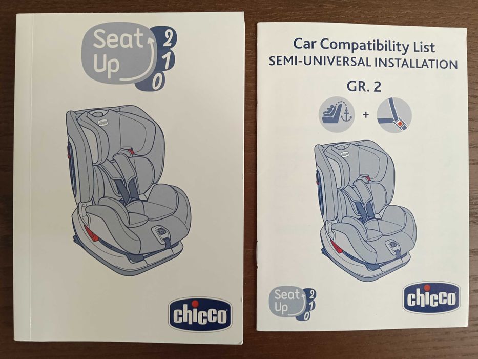 Cadeira auto Chicco Seat up 0, 1, 2 isofix ou cinto