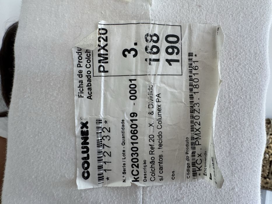 Colchão Colunex 190x84