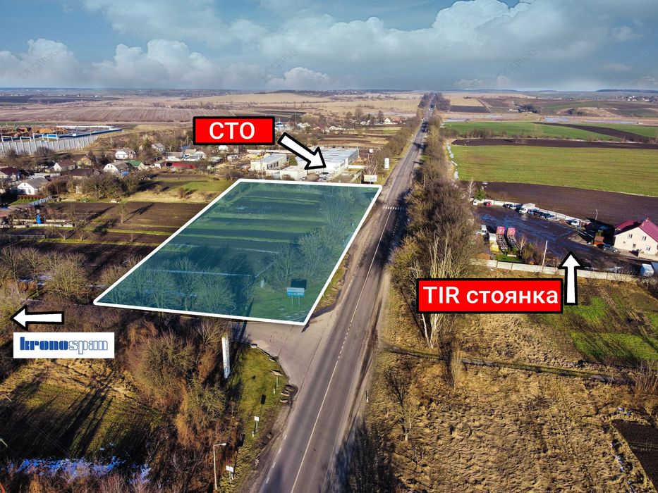 Комерційна ділянка 65 соток над трасою