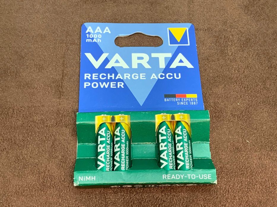 Аккумуляторы Varta READY-TO-USE Pro 1000mAh NiMH AAA (минипальчик) 4шт
