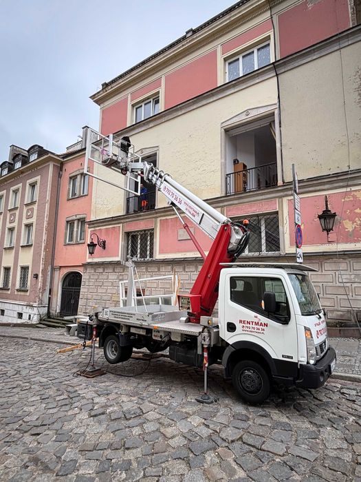 Podnośnik koszowy 23 m , zwyżka, wynajem podnośników koszowych