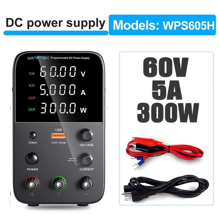Zasilacz laboratoryjny 60V 5A z bezpiecznikiem elektronicznym