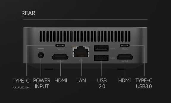 Mini PC de mesa com processador Intel Celeron N5095A