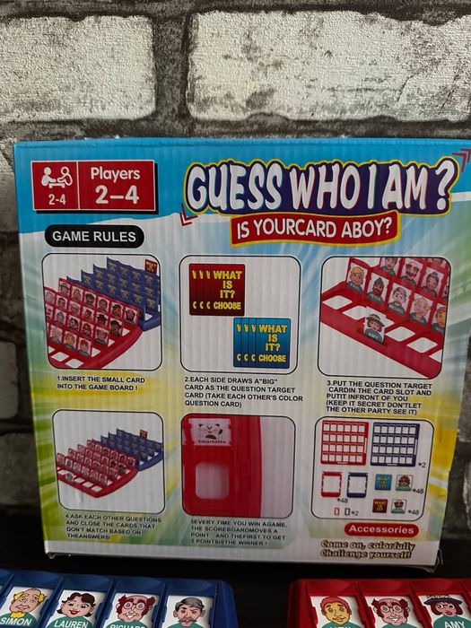Настольная веселая игра "Угадай кто" для всей семьи на память