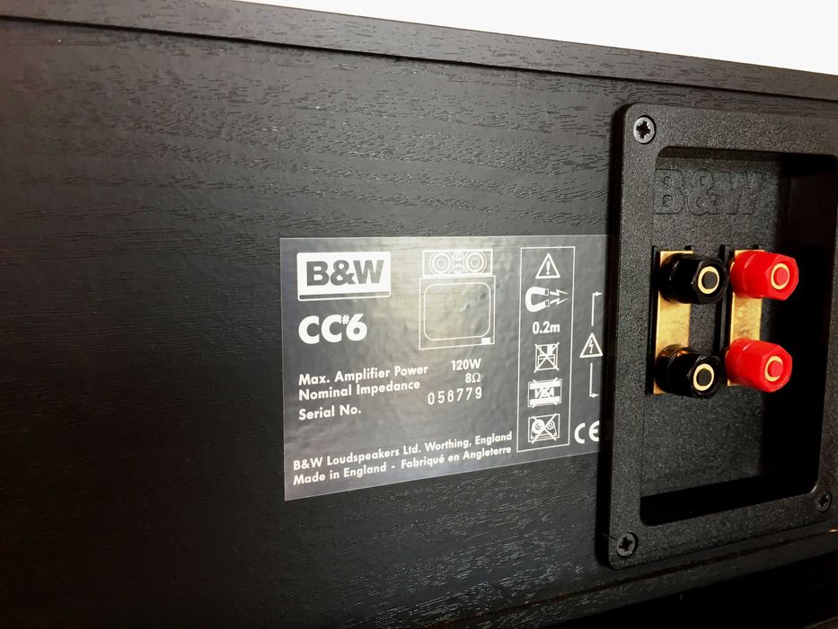 Coluna central B&W CC6 120 Watts 8 ohms