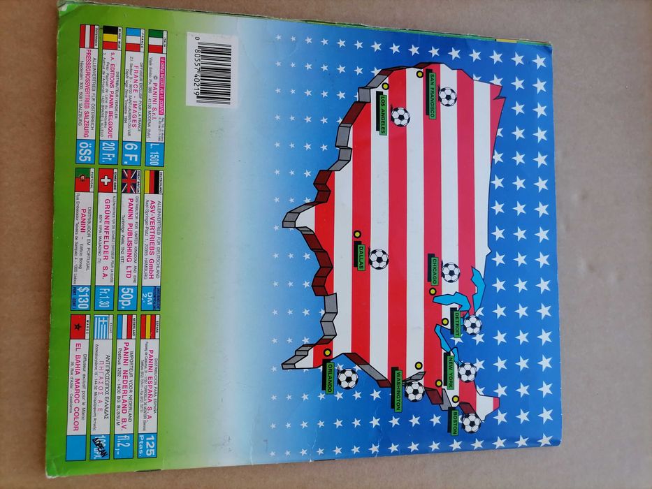 Caderneta Cromos MUNDIAL USA 94 World Cup *Completa * Panini