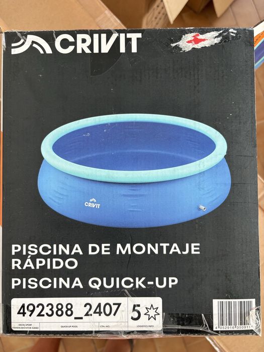 Piscina 2,60 com cobertura incluída