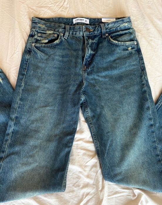 Calça jeans straight Pull and Bear