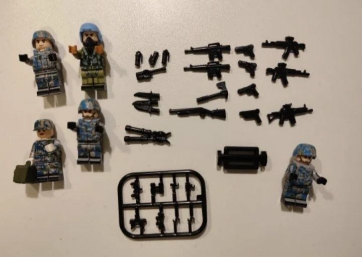 Детские конструкторы вертолёт спецназ полиция 935 шт Совместим с LEGO