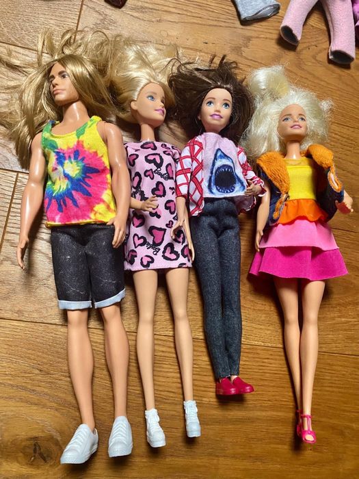 3 lalki barbie + Ken