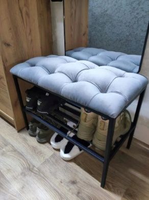 Пуф 5 в 1 сірий велюр пуф Трансформер велюр під замовлення