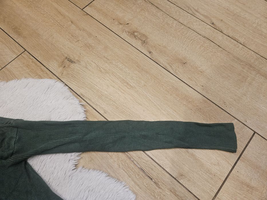 Sweter ciemnozielony s fashion damski