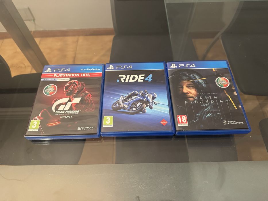 Conjunto 3 jogos PS4.