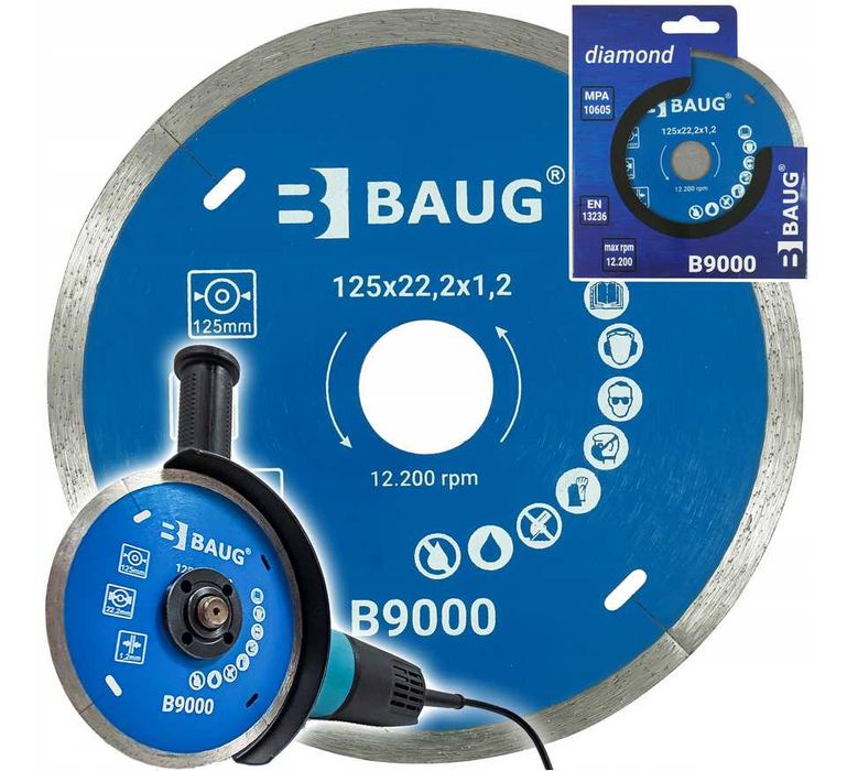 TARCZA DIAMENTOWA Do Płytek Gresu Glazury 125MM Szligierka