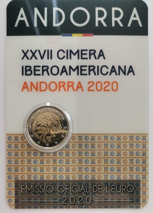 2 Euro Comemorativa - Andorra 2020 - Iberoamericana