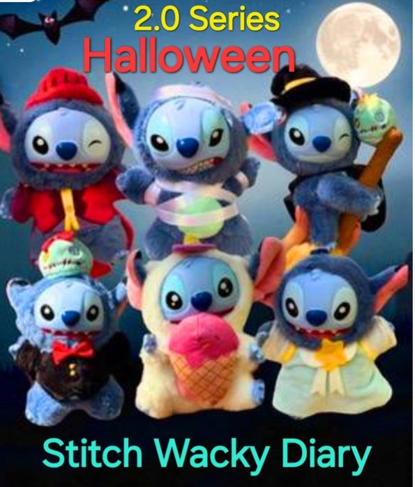 Стіч Хелоувін  Wacky Dair м'яка іграшка брелок сюрприз бокс 2 серія