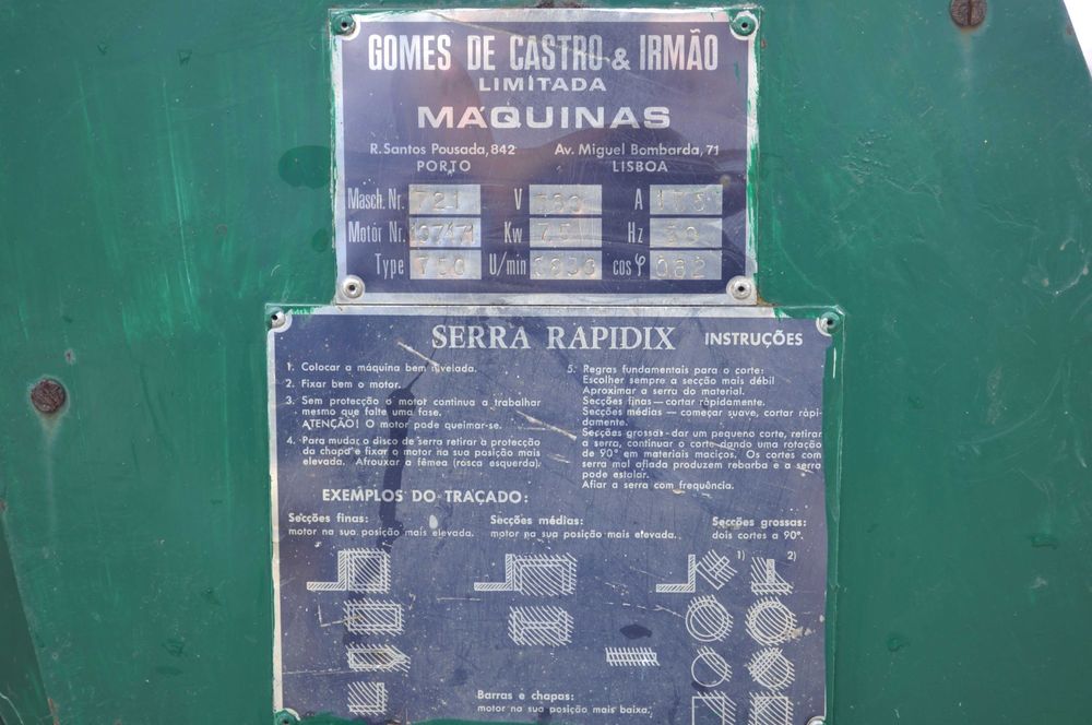 maquina industrial de cortar ferro trifásica