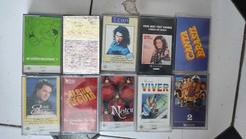 Lote 89 Cassetes antigas Música Portuguesa
