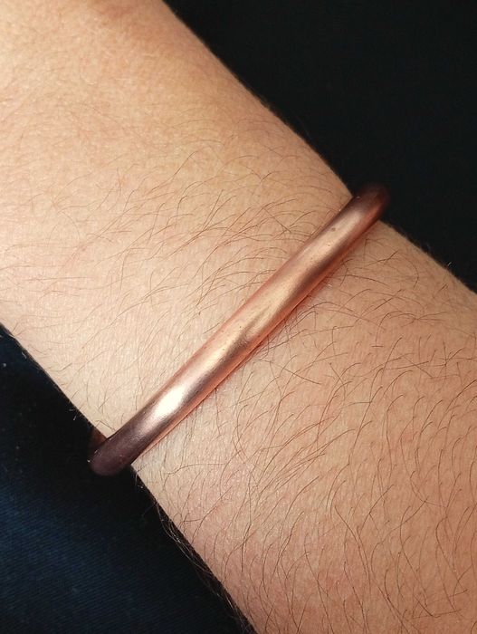 Pulseira em Cobre Puro e Maciço, ótima para fins medicinais