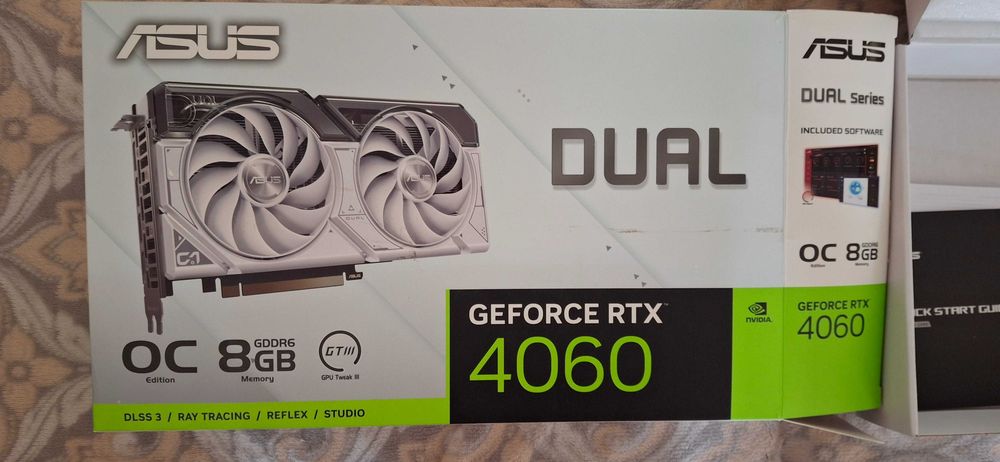 Відеокарта Asus GeForce RTX 4060 Dual OC White 8192MB