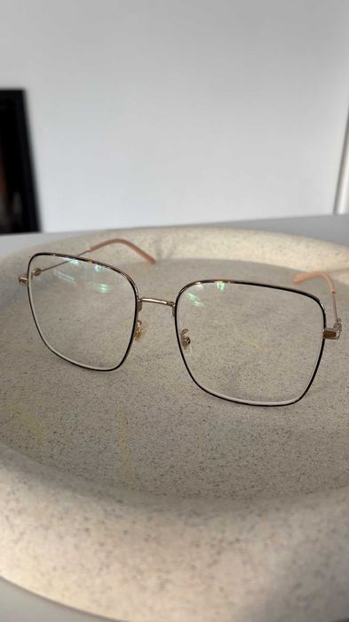 Oryginalne okulary Gucci damskie – złote oprawki – eleganckie