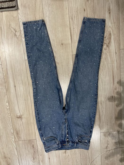 Джинси мом H&M 36 з камінцями