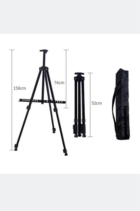 Доска Флипчарт магнитно маркерная сухостираемая тринога офисная 40-60